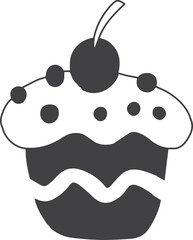 Christmas illustration on transparent background