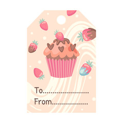 Donuts, ice cream, macaroons vector illustrations with text. Food and dessert concept for confectionery labels and greeting cards design