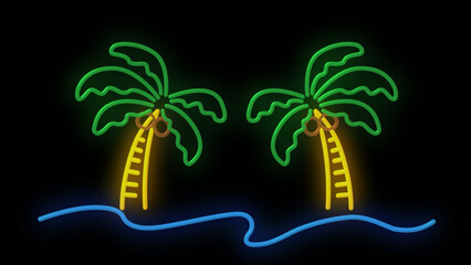 ヤシの木のネオン