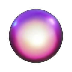 3d pink metal neon gradient shere render. Vector abstract ball. Futuristic iridescent holographic isometric shape