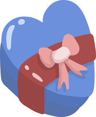 love and valentine illustration on transparent background