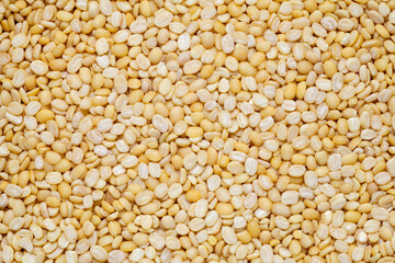 Food background of peeled mung beans