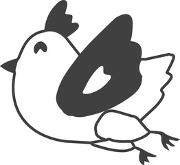 love and valentine illustration on transparent background