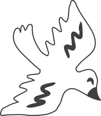 love and valentine illustration on transparent background