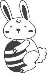easter illustration on transparent background