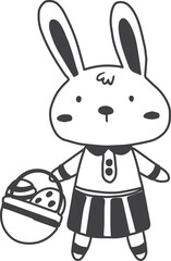 Obraz premium easter illustration on transparent background