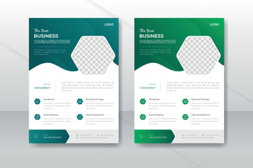 Creative Modern Professional Corporate Business Flyer Design Template