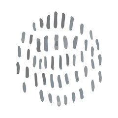 Vector Colorful Illustration of Abstract Doodle Pattern Isolated on White Background