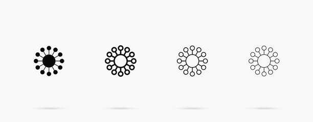 Connection vector line icon. Data concept