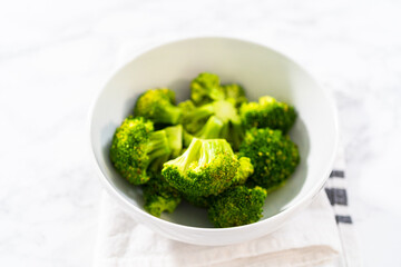 Steamed broccoli