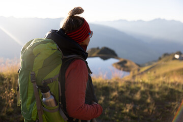Wandern am Berg im Zillertal