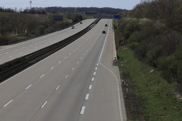 Wenig Verkehr auf der Autobahn