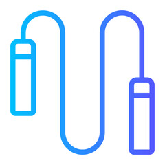 skipping rope gradient icon