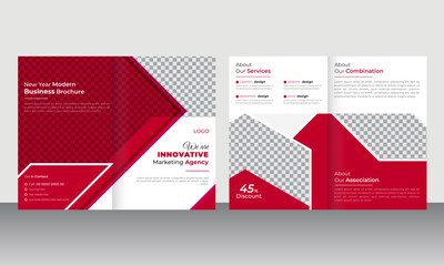 Creative Corporate promotional unique business brochure design template or company profile