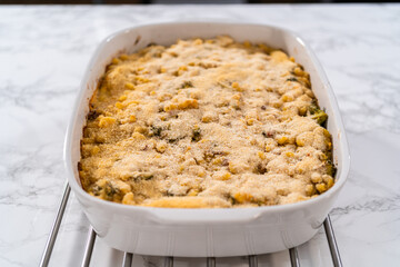 Macaroni and cheese with broccoli