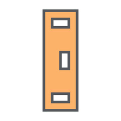 Water Pass Level Minimalist Construction Tools Icon Collection Set