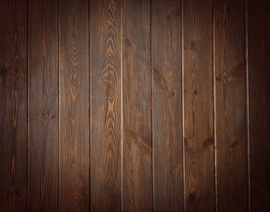 Fototapeta premium Wooden brown texture. Empty layout for your advertisement. Copy space for text