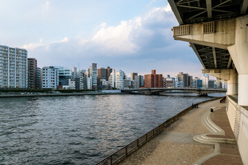 東京の風景：両国から見る隅田川