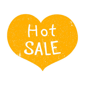 Hot sale sticker. Limited offer arrow, half price bubble, season discount ribbon. Flat vector illustrations for badges and labels design, advertising, promo campaign concept