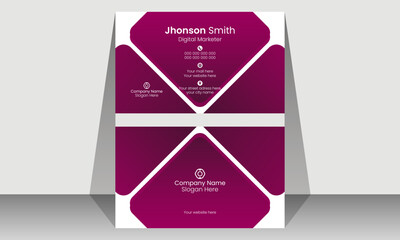 Creative modern business card print template. Double-sided creative business card,visiting card and stationery design.