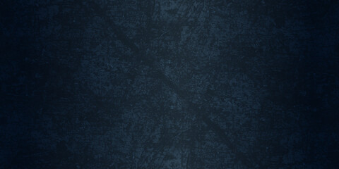 Abstract seamless ancient and scratched vintage blue concrete texture studio wall texture, Blue grunge texture slate board texture, Panoramic blue grunge texture with stains.