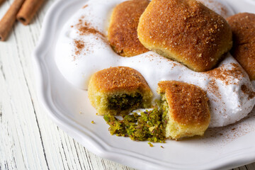 Kerebic dessert, Turkish cuisine (Turkish; Krebic dessert) Famous dessert of Mersin region
