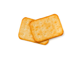 Crackers or biscuits. Cookies isolated