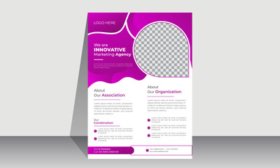 Corporate modern Business flyer design template. Geometric shape business flyer design layout, business poster design and leaflets.
