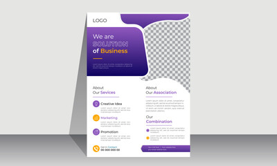 Corporate modern Business flyer design template. Geometric shape business flyer design layout, business poster design and leaflets.