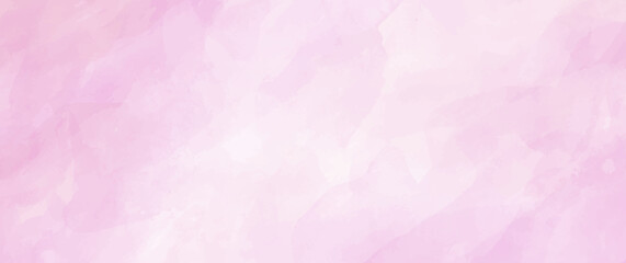 Pink watercolor vector art background for cards, flyer, poster, banner and cover design. Hand drawn illustration for your design. Place for text. Watercolour texture. Valentine backdrop.