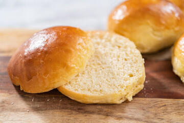 Baking brioche buns
