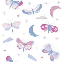 seamless pattern with butterflies