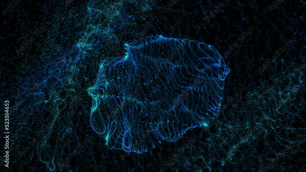 Poster 4k abstract space particle background