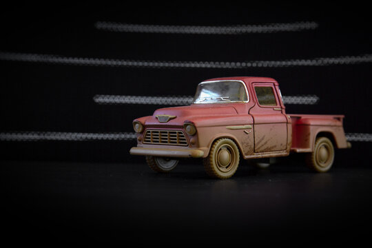 1955 Chevy Stepside Pickup Truck - Diecast Model Toy Car