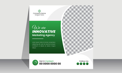 Business promotional  social media post banner template | Creative marketing Instagram post design | Square banner design
