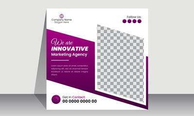 Business promotional  social media post banner template | Creative marketing Instagram post design | Square banner design
