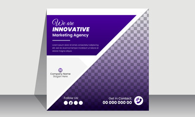 Business promotional  social media post banner template | Creative marketing Instagram post design | Square banner design