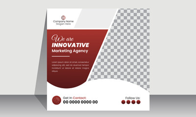 Business promotional  social media post banner template | Creative marketing Instagram post design | Square banner design