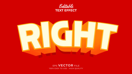 Modern 3d Alphabet, fun style title, text effect for comic Vector illustration