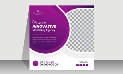 Business promotional  social media post banner template | Creative marketing Instagram post design | Square banner design