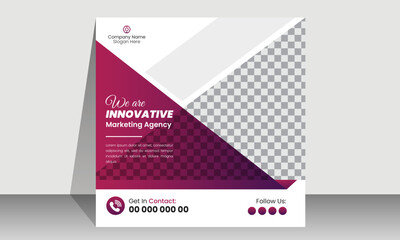 Business promotional  social media post banner template | Creative marketing Instagram post design | Square banner design