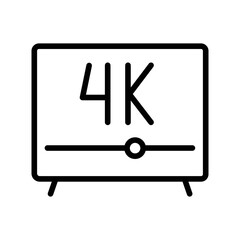 4k quality line icon. Online promotion