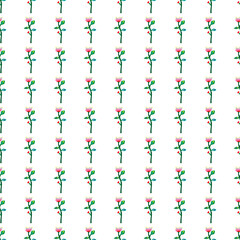 Abstract tropical flower seamless pattern. Decoration botanical floral wallpaper.