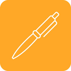 Pen Multicolor Round Corner Line Inverted Icon