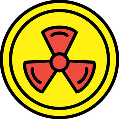 Fototapeta premium Radiation Icon