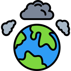 Atmospheric Pollution Icon