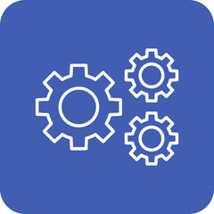 Setting Multicolor Round Corner Line Inverted Icon