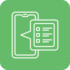 Fototapeta premium To Do List Multicolor Round Corner Line Inverted Icon