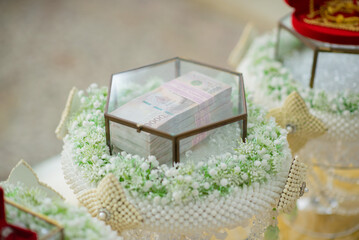 counting the dowry, Thai Traditional Ceremony