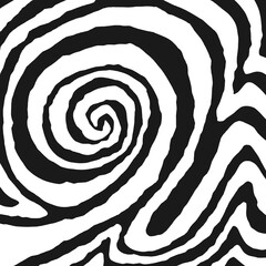 Abstract background with rough swirl line pattern